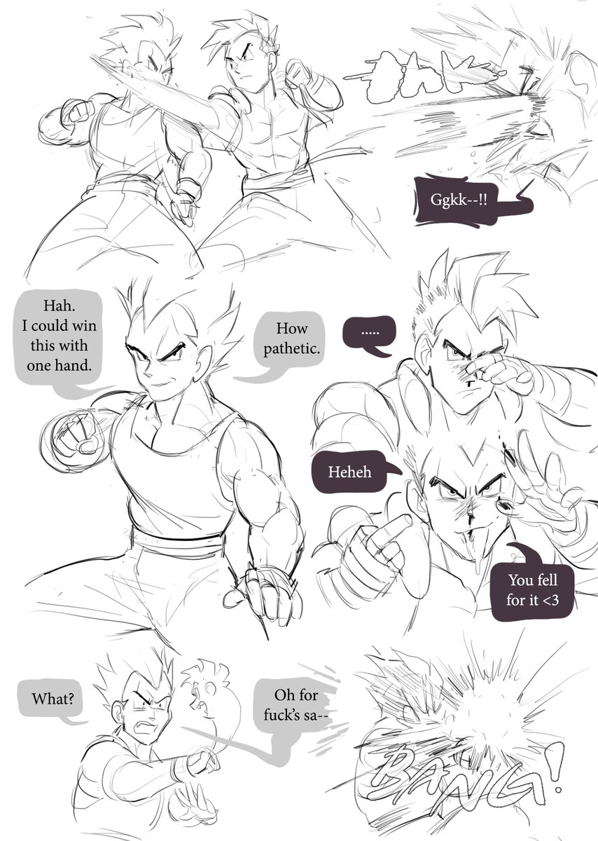 [dbz] Since I tend to draw older Trunks with an undercut and Goten's ...