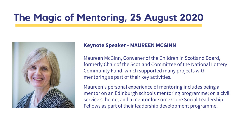 CharityLeadScot's tweet photo. Sign up to our #magicofmentoring conference August 25th. We have a really interactive programme lined up for you with great speakers and topics. Our key note speaker is the wonderful Maureen McGinn. #mentoring
Register here https://t.co/p4P6UPjM0g https://t.co/JWFQ8pveoz
