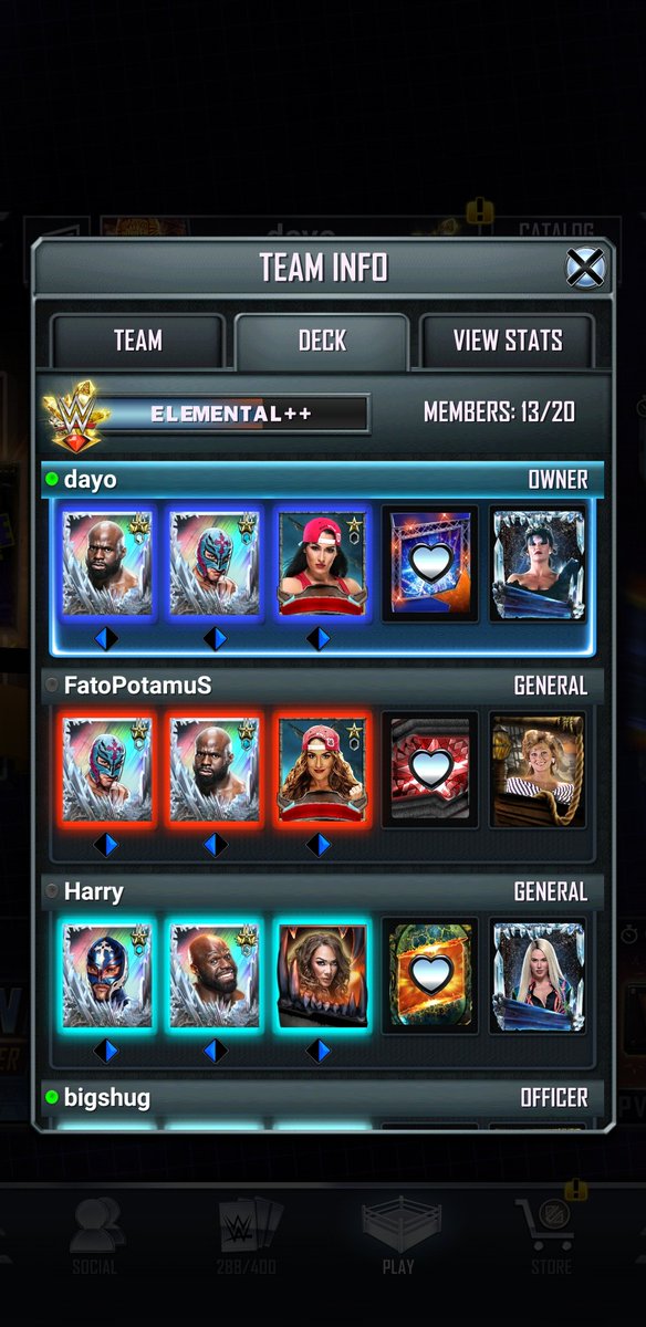 justmacback's tweet photo. 🏆🏆 CHAMPCHAMPS 🏆🏆  are recruiting wm36 - elemental , Dm or reply to tweet if you are interested #WWESuperCard https://t.co/6Sn9c0C30Z