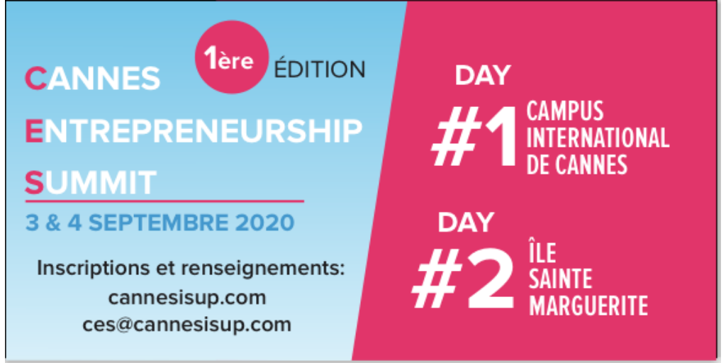 MagStart's tweet photo. Cannes Entrepreneurship Summit 1er événement de relance économique de la rentrée qui réunira tout l’écosystème de l’innovation et de l’entrepreneuriat dans une ambiance détendue et bienveillante. 
👉https://t.co/2LTl9yUffH
#cannes #startups #entrepreneurs #networking https://t.co/pQz2hxqGoY