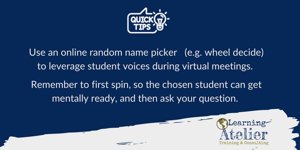 learningatelier's tweet image. #QuickTips by #LearningAtelier 

#onlinelearning #distancelearning