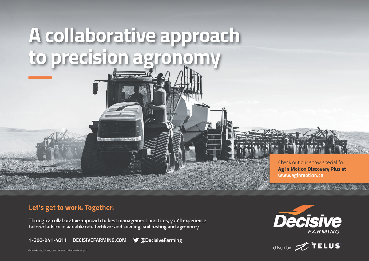 DecisiveFarming's tweet photo. Check out our show special at #AIM20 #discoveryplus. Registration is now open and it’s free. Click here to register: https://t.co/lK0xjuGY8T. Search #DecisiveFarming. https://t.co/tiC3TQIDoL