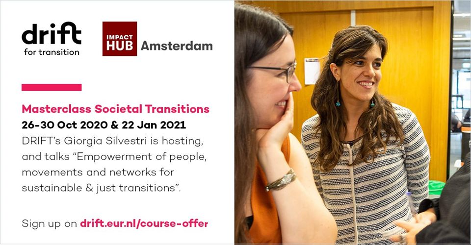 FlorAvelino's tweet photo. Social movements + translocal networks for sustainability & just transitions with @G_Silvestri_ & myself, preceded by a module on #PowerinTransition & empowerment https://t.co/iXym1kyx2O