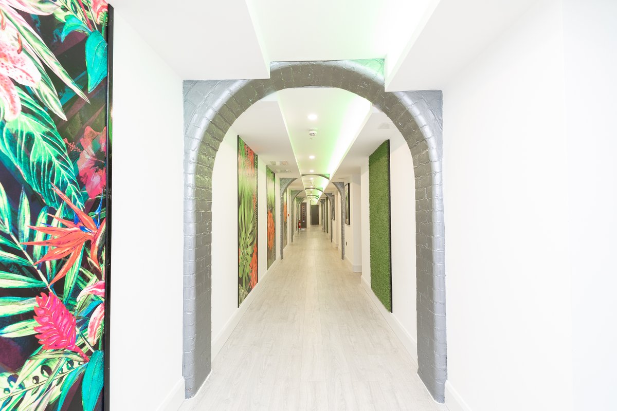 Walking from place to place, room to room, we seem to have been doing a lot of that recently. But as people are going back to work slowly, inspirational walkways in office spaces are more important than ever #officeinteriors #photography #builtenvironment