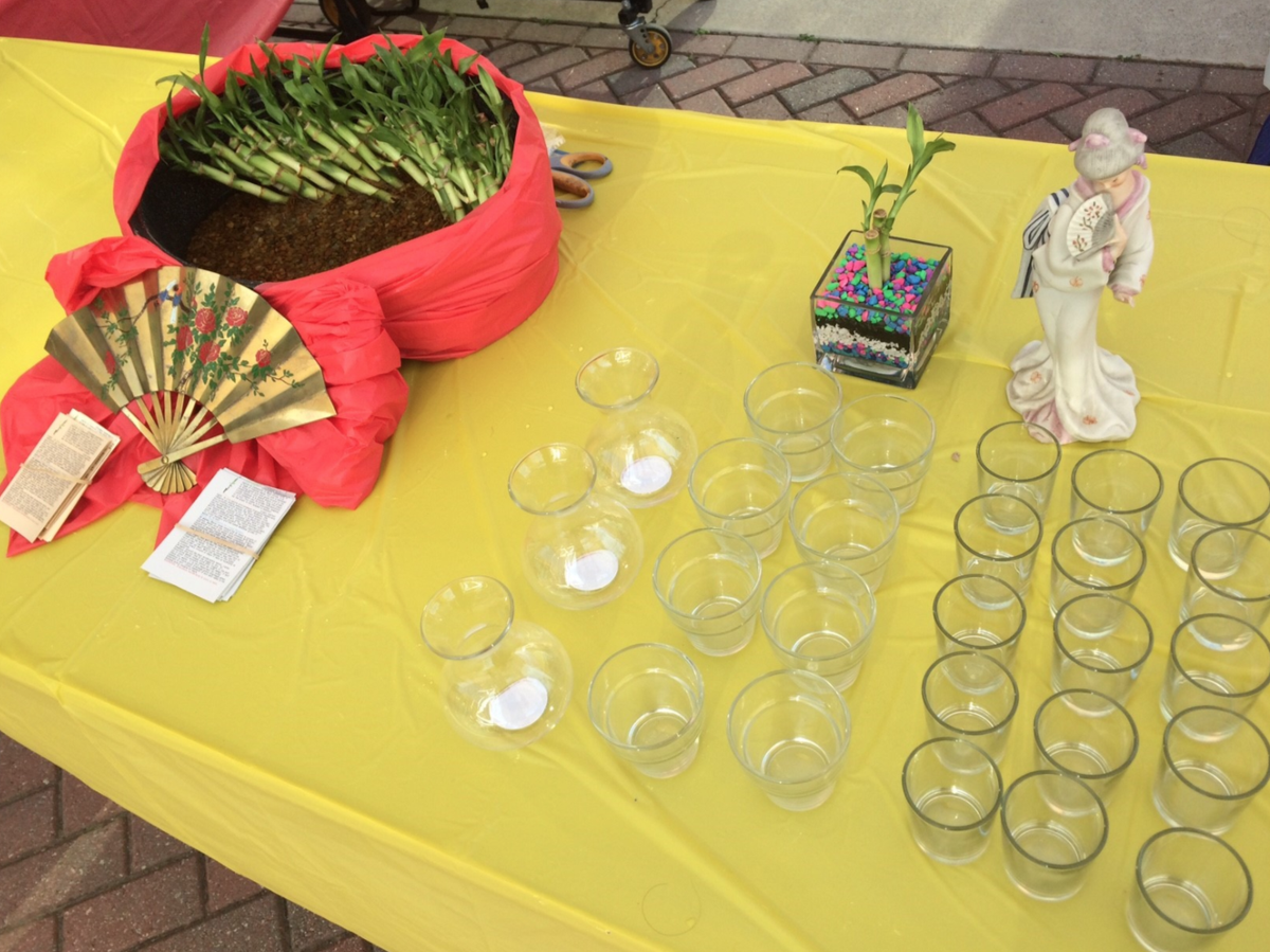 EBTMorlando's tweet photo. Now available as DIY kits to go, students can make their own bamboo plant from the comfort of their dorm! This plant is believed to bring good luck fortune to your home. Choose from 1 of the decorative glass containers, add pebbles &amp; place it in the center of your home! 🎍 https://t.co/X4WqFwNB1c