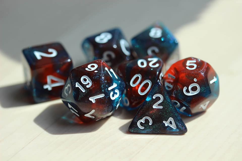 phoenixdice's tweet photo. Duende reside in the walls of your home and come out to cause mischief! Tame yours today at https://t.co/eV5hWqBIQx! #phoenixdice #dicedicebaby #dnd #nerdgasm #duende #green #dice #polyset #ttrpgdice #gogreen https://t.co/k6qHgLIN8M