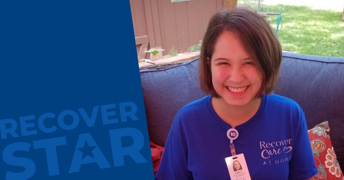 Recover_Health's tweet photo. This week's #RecoverStar is our Home Health Aide Catherine Eastey from the Recover Care at Home Team! Thank you, Catherine, for making a meaningful difference in the lives of our clients.
#recoverstrong #makingadifference #caregiver https://t.co/6Gh99LSft4