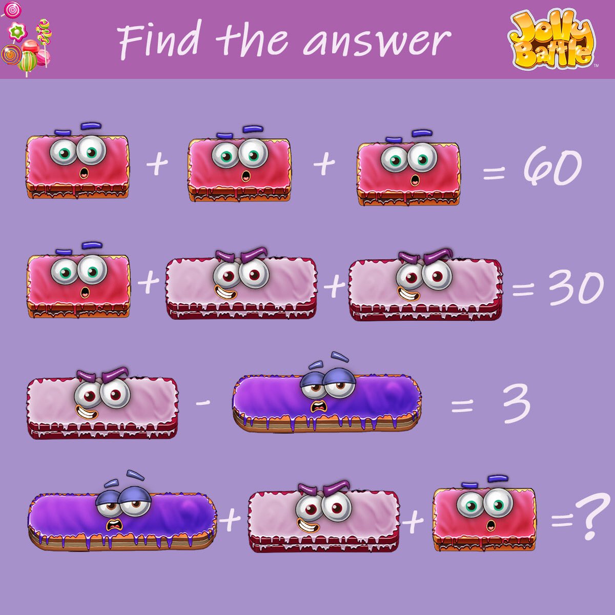 JollyBattle's tweet photo. It's math time 😉Let's solve an equation, because math can be fun 😜
#JollyBattle #appstore #boardgame #familygames #googleplay #gamedev #indiedev #mobileapps #ios #android #mathtime #math #mathwithfun https://t.co/Ir8kV3zte6