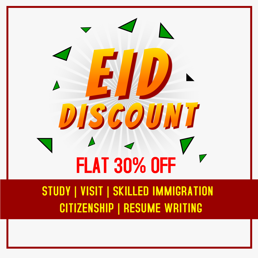 Most awaited DISCOUNT of the year on:
- Study in Australia, Canada, USA, UK &amp; Turkey
- Skilled Immigration of Australia &amp; Canada
- Citizenship of Turkey by Investment
- Visit Visa of Australia
- Professional Resume Writing

Call on 0331-1177275 or visit sparkconsulting.pk