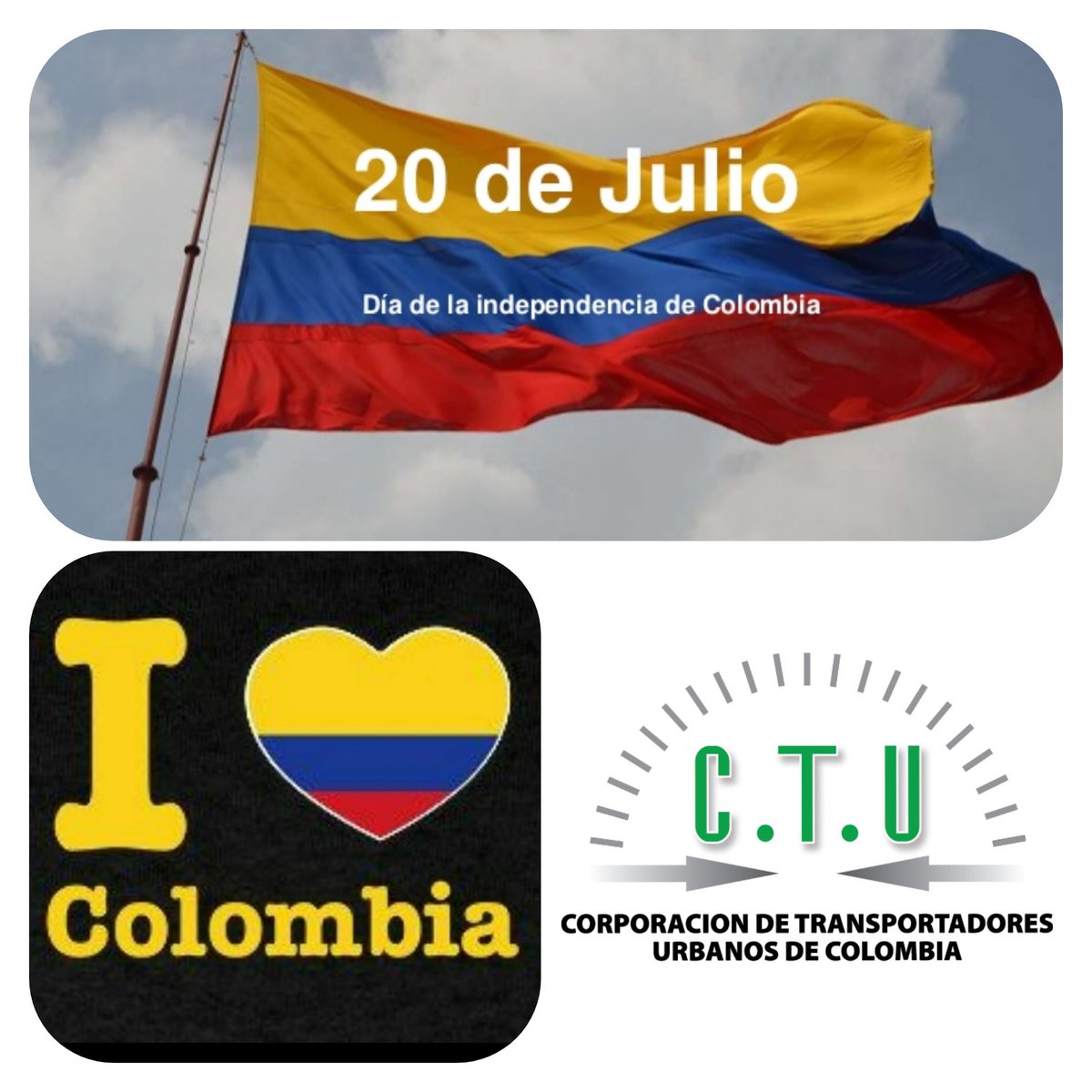 ctucolombia's tweet photo. #diadelaindependencia #20DeJulio #transportepublicocolectivo https://t.co/AXYwyCD3FB