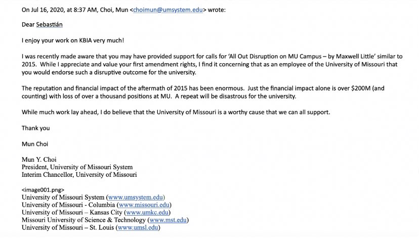 MaxHPF's tweet photo. When I released my petition to remove the statue of Thomas Jefferson at #Mizzou in 2015 & was a member of #CS1950 my name was dragged & blogs read “Do not hire Maxwell.” I need to find out if admin at Mizzou have used my name in this👇🏿 context when I applied for jobs at #Mizzou https://t.co/Wc2bJSsO63