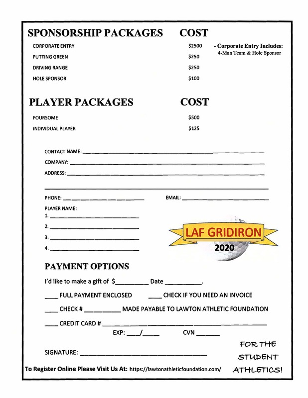 LawtonPS's tweet photo. https://t.co/d7nx6TP9No
The Lawton Athletic Foundation (LAF) will host the annual #LAF Gridiron Tournament on Aug. 3 at the Lawton Country Club. Proceeds from the tournament support the #LPS #athletic programs! Check out last year's event video to see what all the fun is about! https://t.co/sOpIOrkcLZ