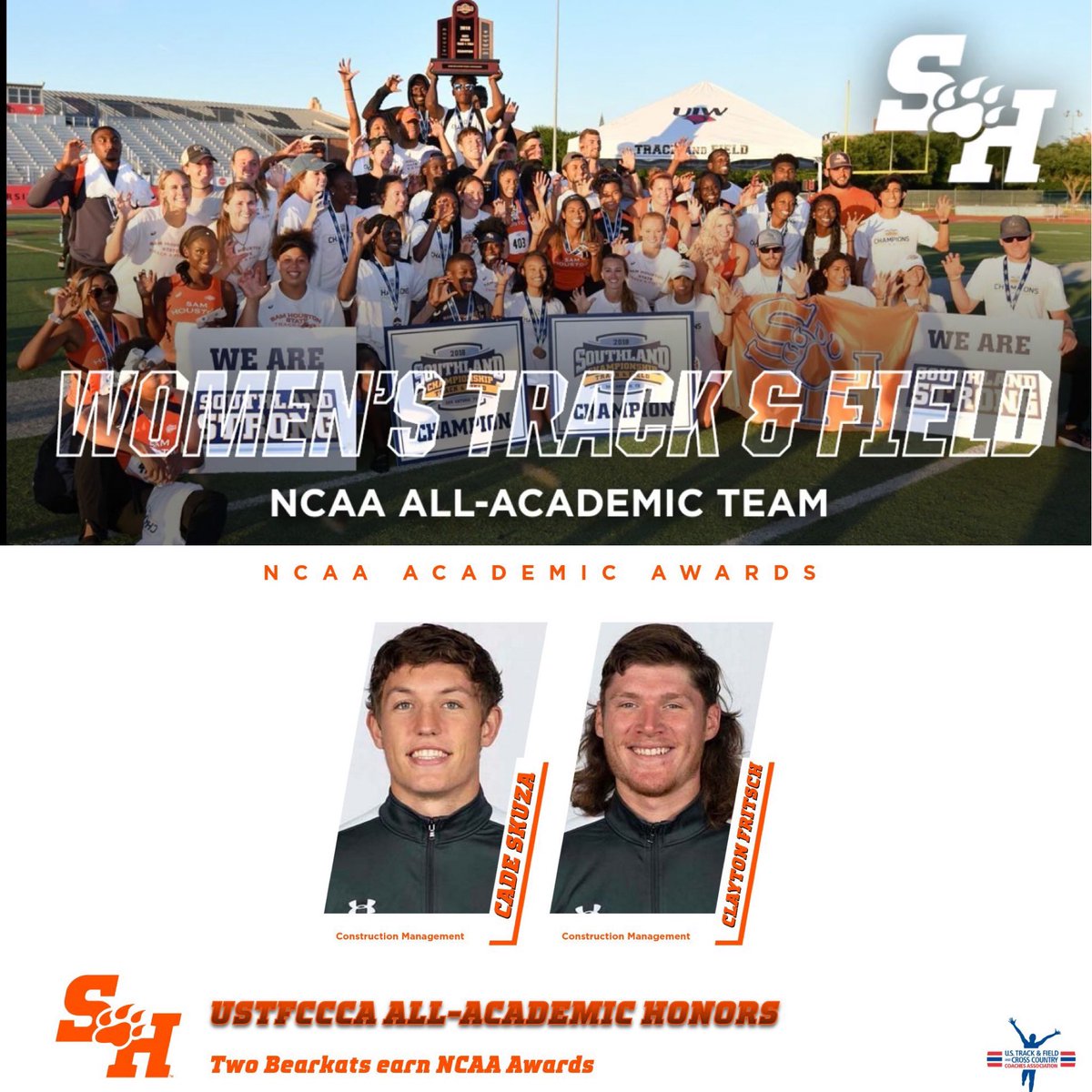 Congrats to these Bearkats for their outstanding work in the classroom and on the track!
#EatEmUpKats