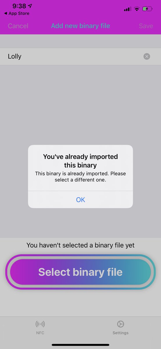 lisasydes's tweet photo. @placiiboapp  I keep getting this error when trying to upload a bin file but I don’t have any active files! https://t.co/WRzh2mehlS