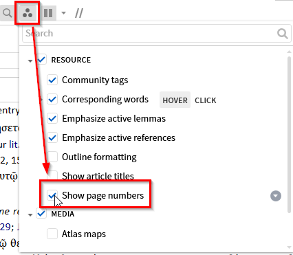Logos Bible Software On Twitter Hi Francisco Page Numbers Are Part Of The Visual Filter Options If Available However Not All Books Get Page Numbers If They Are Not Included By The