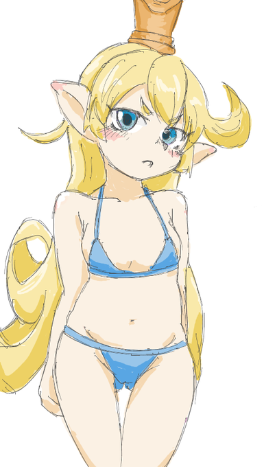 ハーヴィンの水着描くとヒヒでるって本当でありますか!? 