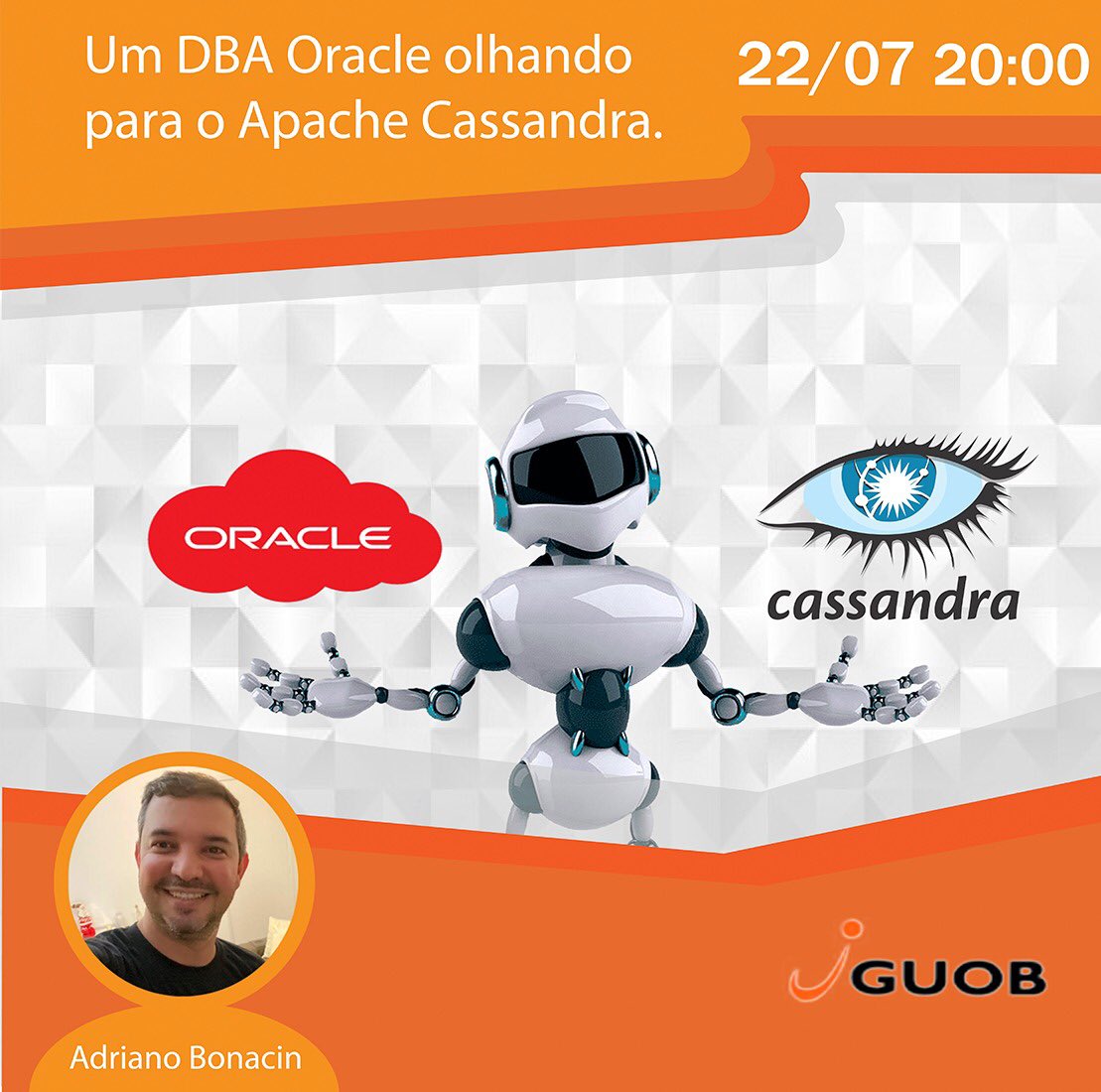 Mufalani's tweet image. An Oracle DBA looking to Apache Cassandra #GUOB #Webinar Wednesday 22/07 20:00 (PT-BR) youtu.be/D6P6Z_duYIs @guob_oficial @luxoug1