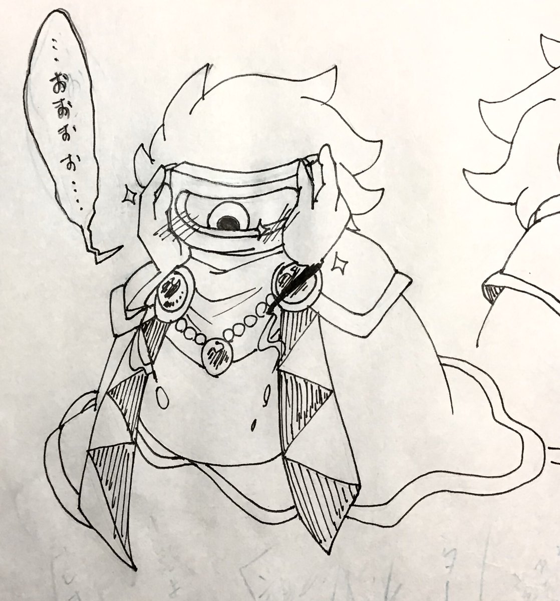 昔描いたはずの2のネーム探してたら上げ忘れてたマターさん見つけてしまった… 