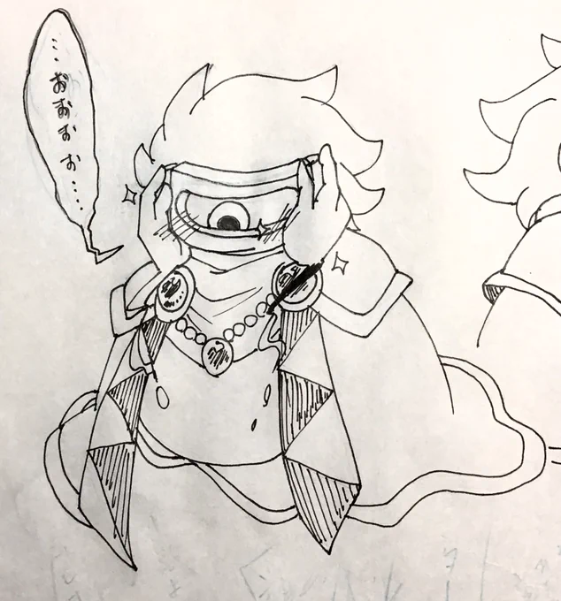 昔描いたはずの2のネーム探してたら上げ忘れてたマターさん見つけてしまった… 