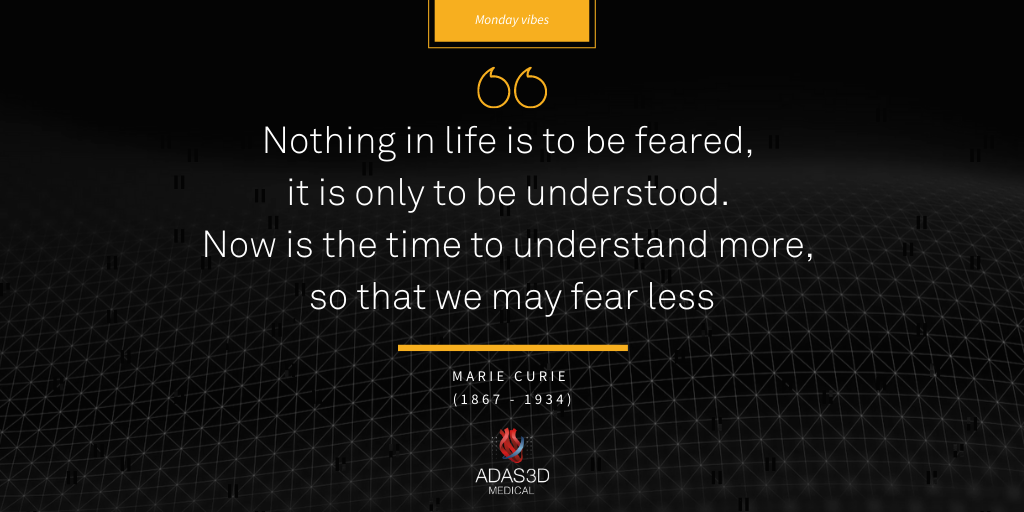 ADAS3D's tweet photo. 🎉Today we start with #MondayVibesQuotes, our tribute to #science. 

Our first #quote is from Marie Curie, the first woman to be awarded a #NobelPrize in 1903 for her contributions to #physics and she was again awarded the 1911 Nobel Prize for her contributions to #chemistry. https://t.co/Vx4HO2lynH
