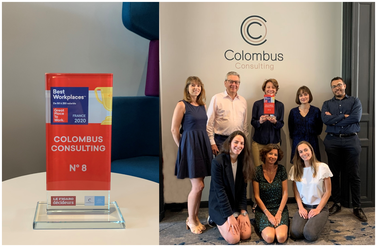 .<a href="/colombus/">Colombus Consulting</a> dans le top 10 des entreprises où il fait bon travailler en 2020 ! Merci à l'équipe de <a href="/GPTW_FRANCE/">GPTW_France</a> d'être venue aujourd'hui dans nos locaux pour nous remettre le trophée du palmarès #GPTW2020 <a href="/Dumoulin_P/">Patrick Dumoulin</a>