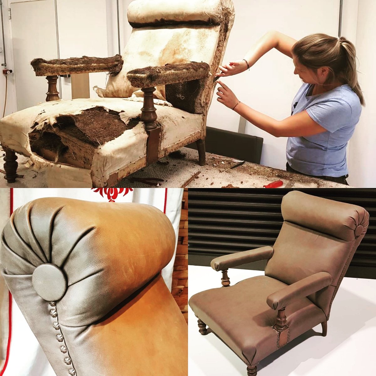 PinkpunktM's tweet photo. Heute durften wir einen echten Schatz von 1904 wieder verschönern.😍
Hast du auch noch ein altes Schmuckstück zuhause? 
Schick uns ein Bild und wir machen dir ein Angebot.👍

https://t.co/AVHURnQaiV

#AltmachNeu #Raumausstattung #kaufdahoam #Sonnenschutz #Polsterei #Näherei https://t.co/JYiXroDkh1