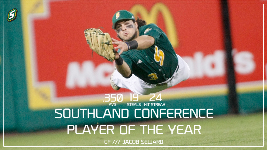 LionUpBaseball's tweet photo. Jacob Seward is one of the most-decorated players in program history. The 2015 @SouthlandSports Player of the Year set the school record with a 24-game hitting streak. He also earned All-Conference, All-Tournament and All-Louisiana honors during his career. #LionForLife https://t.co/j9mnVIopbj