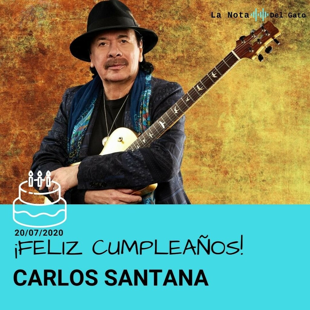 #FelizCumpleaños al guitarrista mexico-estadounidense Carlos Santana <a href="/carlossantana/">CarlosSantana</a>, quien cumple 73 años de edad. 
.
.
📸: @lacoope102.7 
.
.
#cumpleaños #birthday #mexico #usa #carlossantana #Music #lanotadelgato