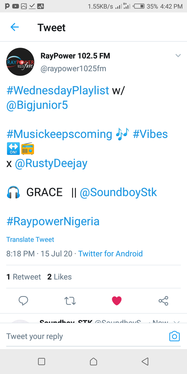 SoundboyStk's tweet photo. Grace just played @raypower1025fm https://t.co/zLBAZWemd7