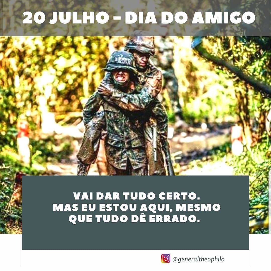 Quem tem amigos não teme a tempestade e supera qualquer obstáculo! 
Feliz dia do Amigo! 
#diadoamigo 
#generaltheophilo