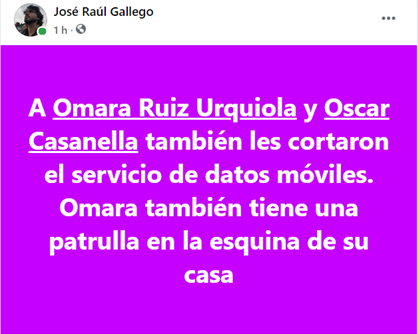 joseraul86's tweet photo. Periodistas y activistas han amanecido hoy sitiados o con el servicio de datos móviles cortado. Hoy Cuba da un paso más en su #ApartheidEconomico inaugurando tiendas de alimentos exclusivas en divisas. ¿Qué quiere esconder el gobierno cubano? #RepresionCuba #SinDatosCuba https://t.co/3Bxkb8gDW4