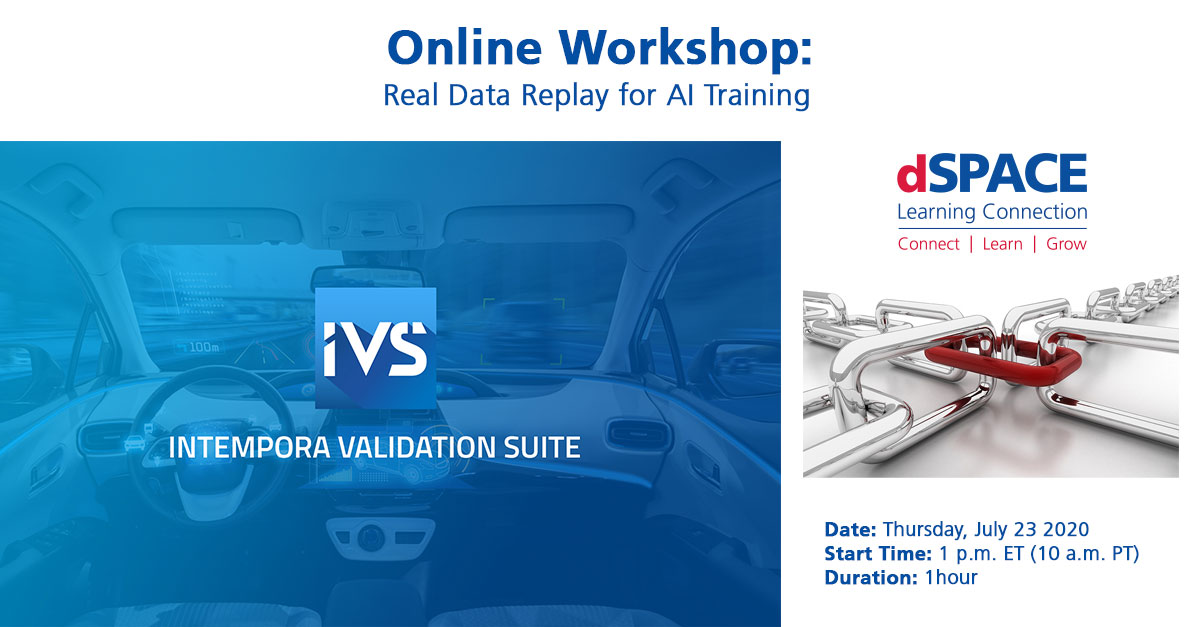 dSPACEglobal's tweet photo. How can you speed up the replay of massive amounts of collected data from #AutonomousDriving sensors? Find out how to address this issue and other challenges for ADAS and AD systems at this July 23rd dSPACE #LearningConnection online workshop. https://t.co/jOZqvl6Dob https://t.co/2hHexW78Cb