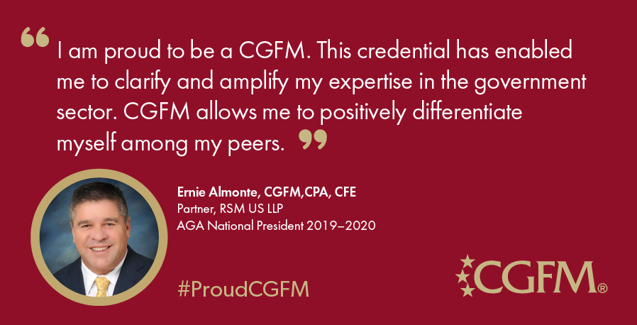 AGACGFM's tweet photo. 2019-2020 AGA National President @ErnieAlmonte  tells us why he is a #ProudCGFM . Make sure you visit the CGFM booth at #PDT20 and learn more https://t.co/aKCs80MmQB https://t.co/pRe66eBeQ9