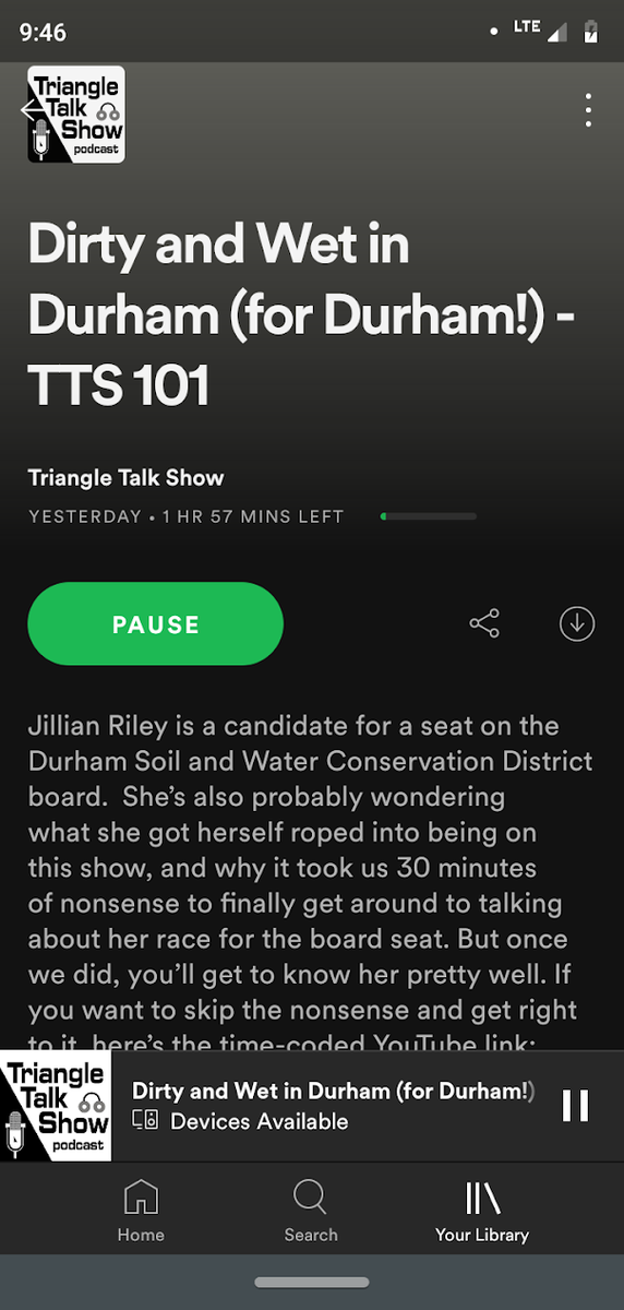 DurmProgDems_06's tweet photo. Woke up to this in my podcast feed! For those who are more so audio learners, check out the Triangle Talk Show episode 101 @JillianLeeRiley @TriangleTALK #DurhamCounty #DurhamNC #BullCity #triangletalkshow https://t.co/oEhYtyH7JI