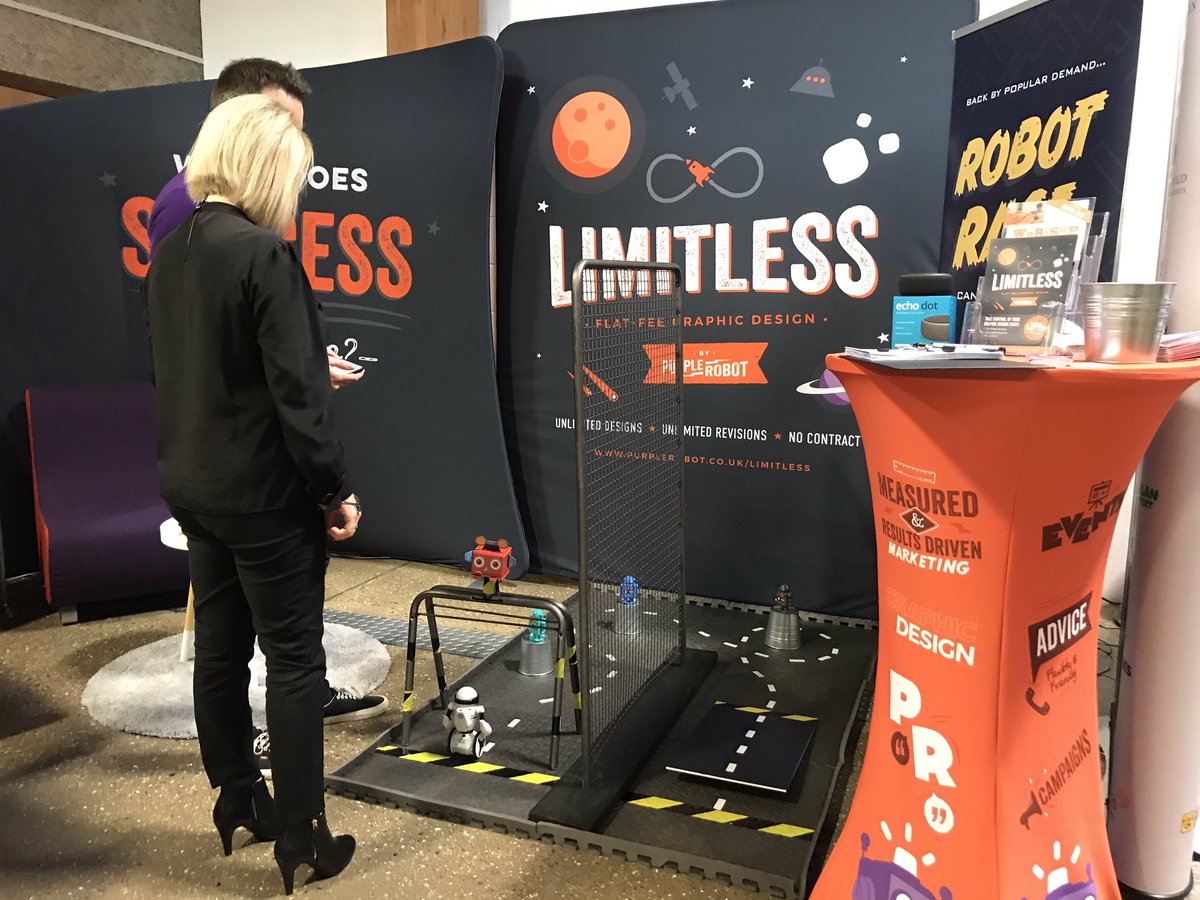 Purple_Robot's tweet photo. It seems like forever ago since we were showing off our #RobotRaceGame🤖 at @LincsShowground #LincsBizExpo. We look forward to the time when we are able to network with local businesses once again. #ThrowbackThursday https://t.co/sn4MRcPrZ4