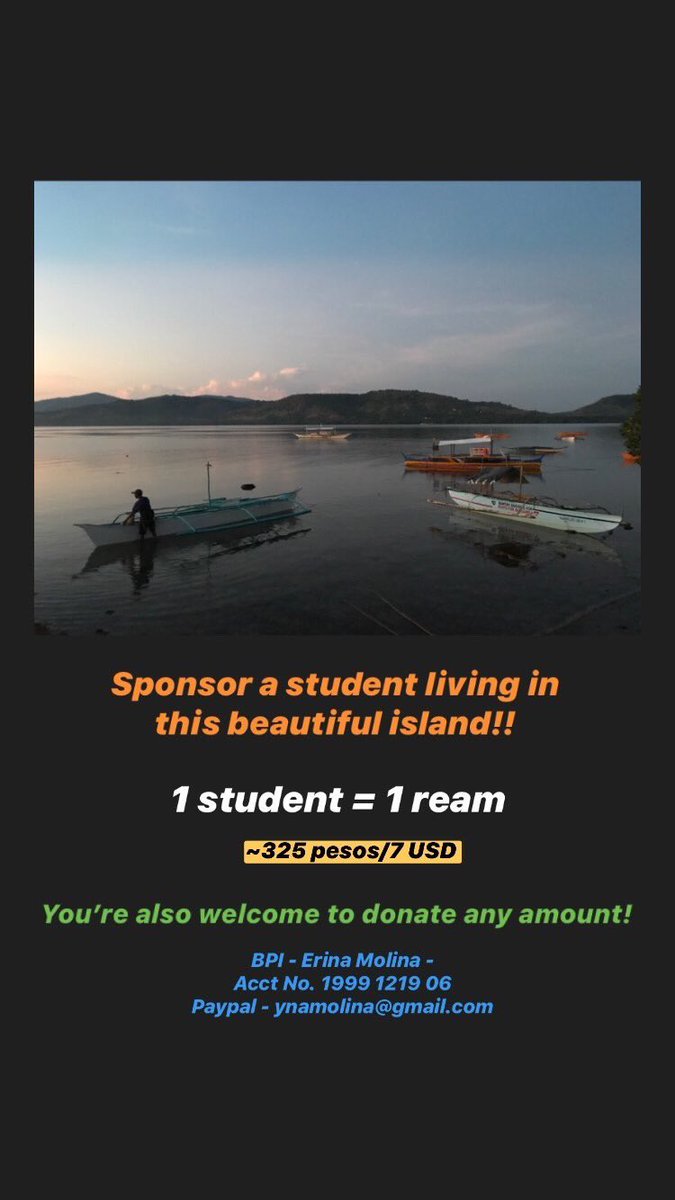 Help Calawit Students! ❤️ DYK: Calawit Island is one of the last places in the Philippines where dugongs still strive. Let’s help the next generation of #dugong protectors.