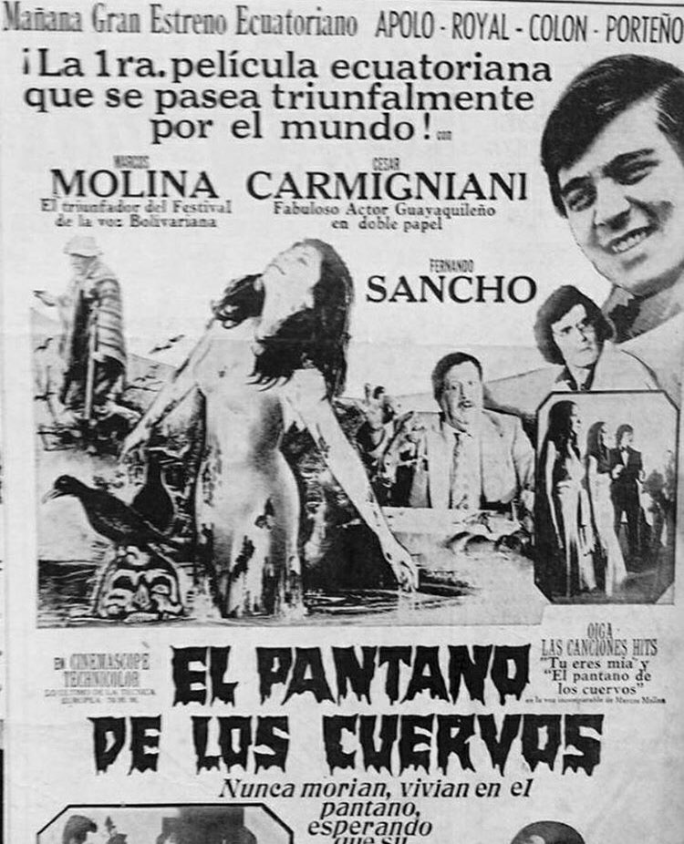 carmigniani50's tweet photo. Una de mis primeras vinculaciones al cine como actor fue en esta gran película “El Pantano de los Cuervos”, dirigida x el español Manuel Caño, personificando dos papeles en la misma película.. grandes recuerdos 🎬🎬🎬 https://t.co/vaPjkkbcO2