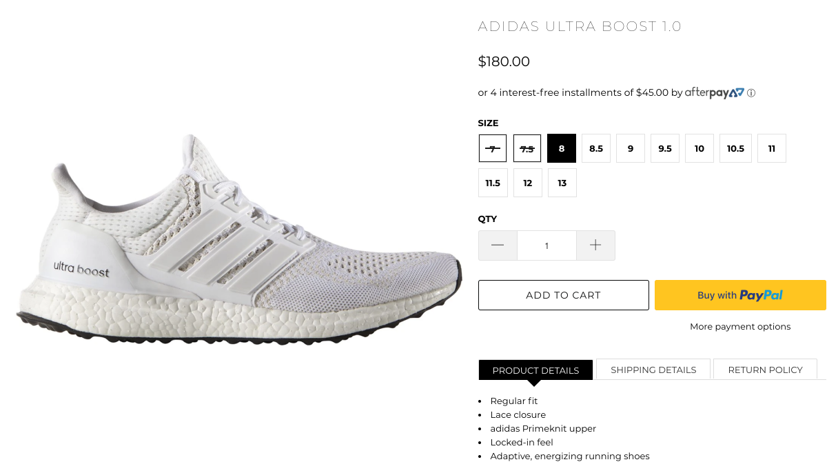 ultra boost 1.0 triple white restock