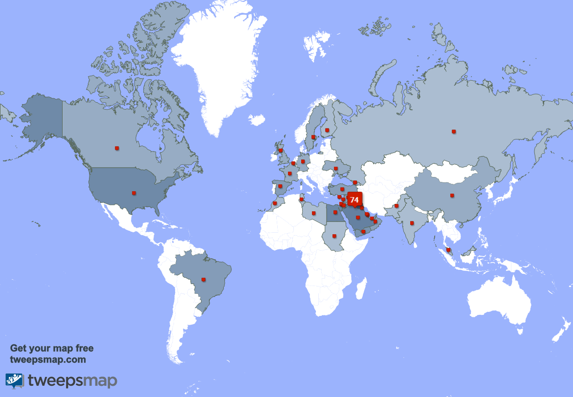 I have 1 new followers from Iraq last week. See tweepsmap.com/!nanash211
