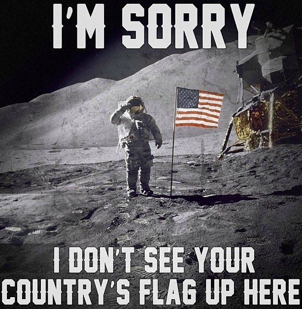 CloydRivers's tweet photo. 51 years ago, we put a man on the Moon.
Finders, Keepers. 🇺🇸🇺🇸 https://t.co/cWhkjzT3gt