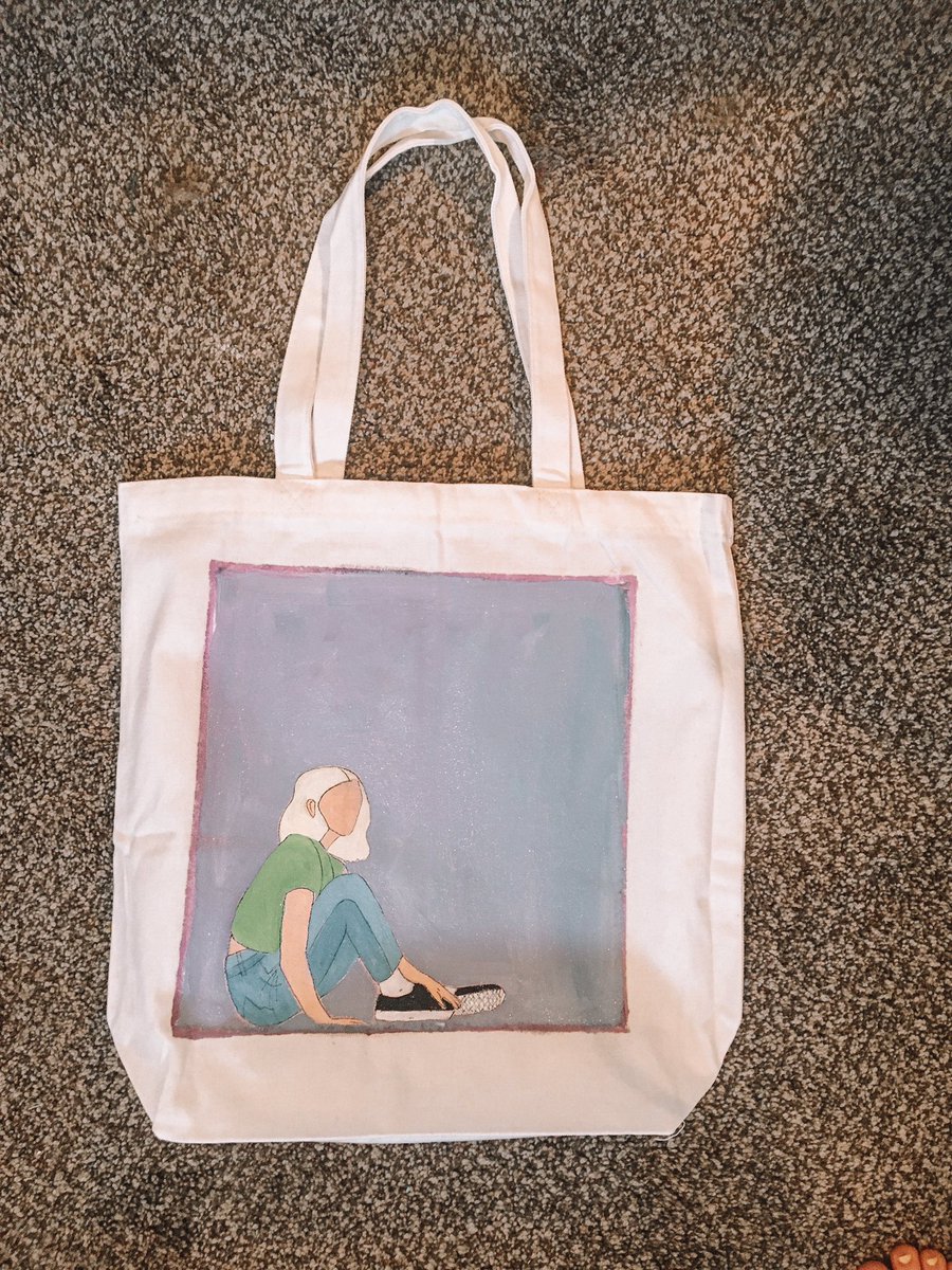calilovesjulia's tweet photo. ITS FOR SALE! hand painted @juliamichaels canvas tote bag! comes with a free matching scrunchie!
$23 + free shipping! 
i accept paypal and venmo! you can purchase here on twitter, depop, or etsy which will be linked below:)
#juliamichaels #smallbusiness https://t.co/Jafs2cVTnI