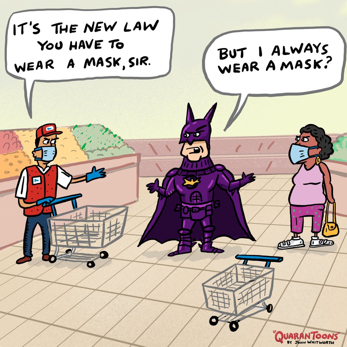 #Quarantoons #Batman 🦇🦸‍♂️