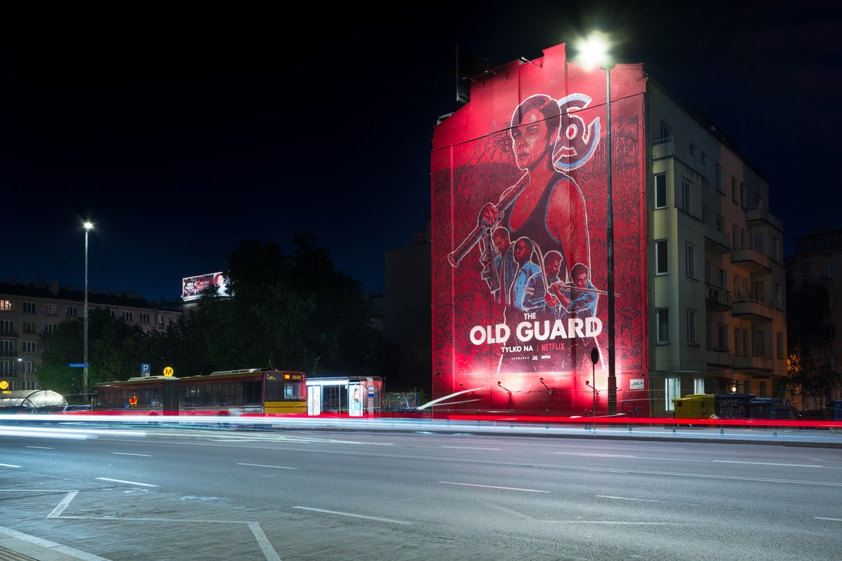 BartoszKosowski's tweet photo. Few more pics of my @oldguardmovie
murals. This one here is located in Warsaw and it’s background was inspired by the old woodcut depicting the Battle of Grunwald also known as the Battle of Žalgiris Photos by Michał Dziurkowski for #GoodlookingStudio #theoldguardart #theoldguard https://t.co/iwPQiLiWdd