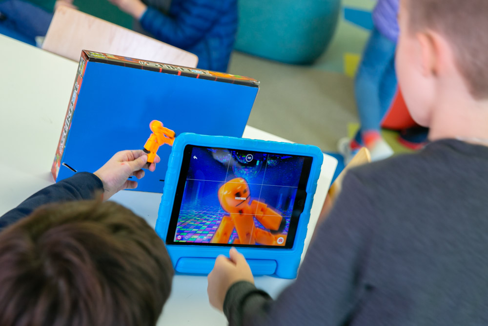DerbyAcademy's tweet photo. Getting creative with @stikbot in the LS library...We may have some future movie directors in the making! #ImproveBoth #MissionMonday https://t.co/okOvWGR3gB