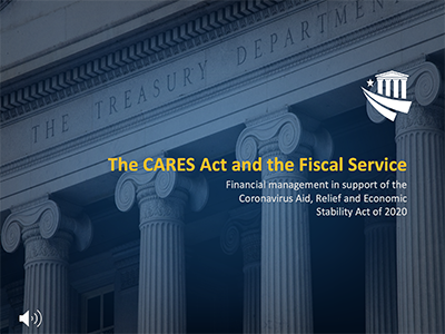 FiscalService's tweet photo. Get the whole story of the CARESAct and the Treasuryโs Fiscal Service with a narrated PowerPoint deck, downloadable at โถ๏ธhttps://t.co/5EU39S738Z
#CARESAct #Treasury #FiscalService #DirectExpress #EIP #EIPCard #StimulusPayments #disbursing #USASpending https://t.co/GgRoKLst5z