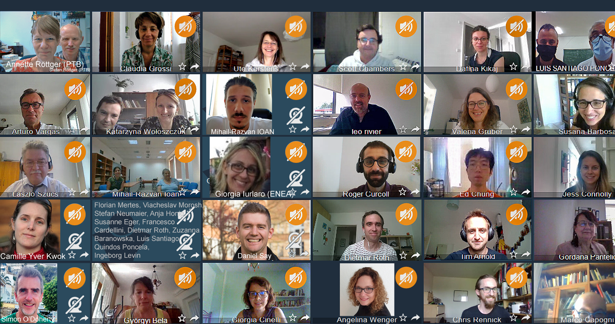 Unusual but still nice and efficient kick off meeting of our project!! Looking forward to meeting all together in person. #radon #climate #atmosphere #ghg #radiationprotection