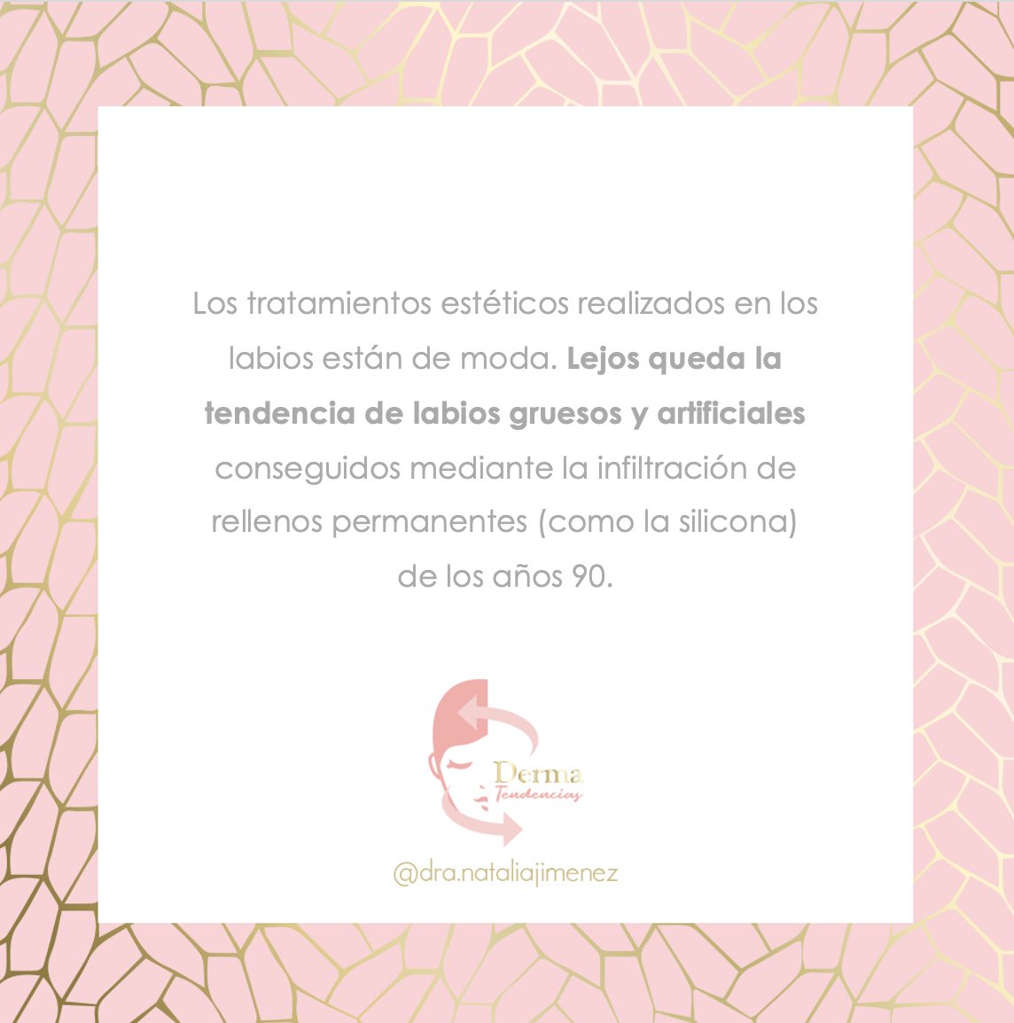 dra_njimenez's tweet photo. 👄LABIOS 360: mi nueva entrada en el Blog Derma Tendencias 👄
Os cuento todo sobre cuidado diario, protección solar y principales tratamientos médicos
https://t.co/GyD7MwmSFC
#dermatendencias #labios #acidohialuronico #rellenolabios #laser #botox #dranataliajimenez https://t.co/2Qw4Z25zm3