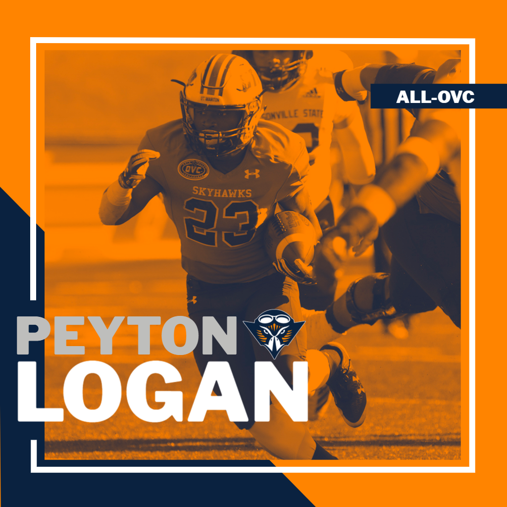 FB: Congratulations to <a href="/UTM_Football/">UT Martin Football</a> running back Peyton Logan on earning his second career Preseason All-OVC selection. Logan was an All-OVC second team honoree last season after ranking second in the OVC with 784 yards - despite missing the final three games - and six TDs.