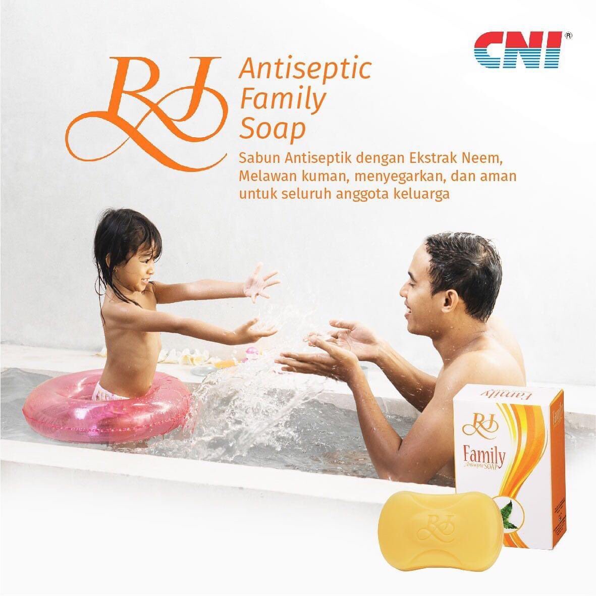 CNI_ID's tweet photo. #1 CNI RJ Antiseptic Family Soap dengan ekstrak tumbuhan Neem &amp; TCC. CNI RJ Antiseptic Family Soap merupakan sabun antiseptik keluarga dengan formula khusus yg melembutkan kulit.
.
Keunggulan CNI RJ Antiseptic Family Soap:
1. Dengan ekstrak tumbuhan Neem sebagai antiseptik alami https://t.co/YVbhlow39N