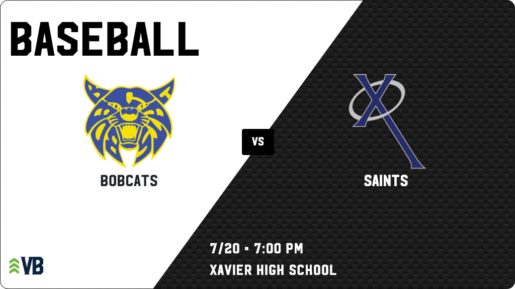 XavierSaintsAD's tweet photo. Baseball (Varsity) Game Day! - Check out the game preview for the Xavier Saints vs the Benton Bobcats. It starts at 7:00 PM and is at Xavier High School. https://t.co/q94818K6Nm https://t.co/KHtct21YaB